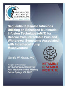 AAPM Presentation Ketamine Treatment for Depression Florida US