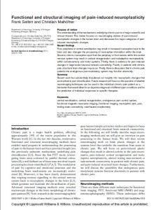 Functional and Structural Imaging of Pain-Induced Neuroplasticity