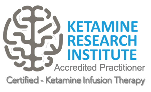 Ketamine Physicians, Accredited Practitioner Certified Ketamine Infusion Therapy logo with Doctor Grass Sarasota Florida