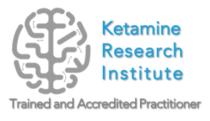 Ketamine Training Center, Ketamine Research Institute Trained and Accredited Practitioner logo with Doctor Grass Sarasota Florida
