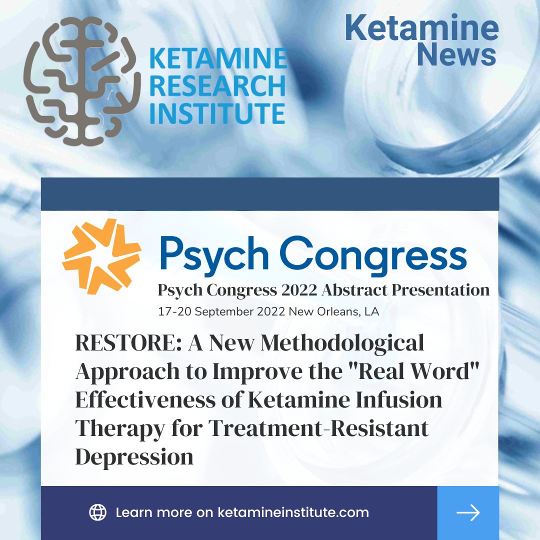Ketamine Research Institute Presents Top-Line Data at International Scientific Conference