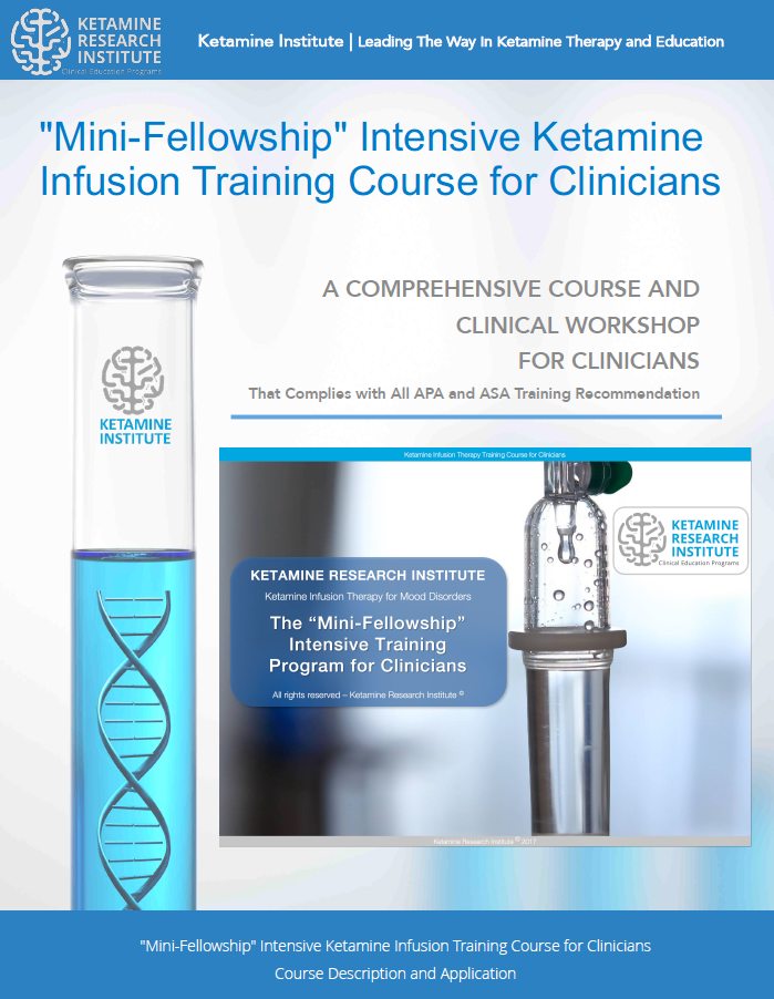 Ketamine Infusion Training Program For Clinicians Apa Asa Compliant