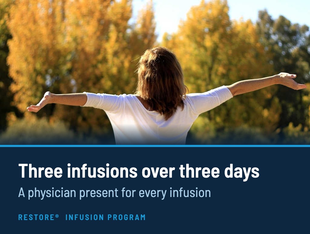 Three infusions over three days. A physician present for every infusion.